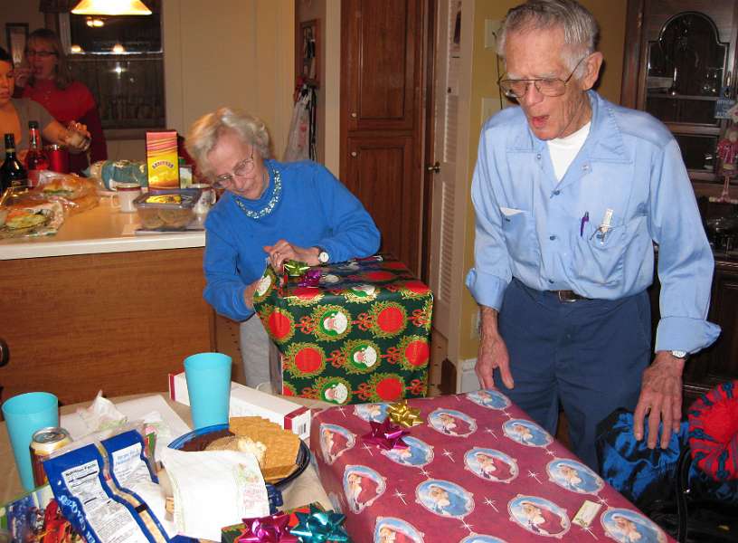 Tom and Ruth at Christmas 2008